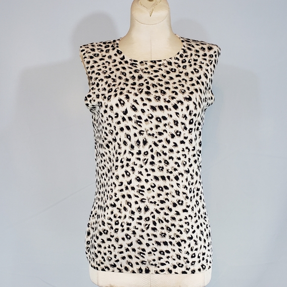 Pursuits Tops - Pursuits, Ltd. Animal print sleeveless top size Sm